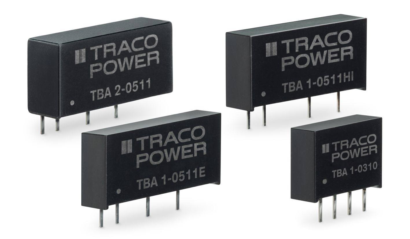 TBA Series – New cost optimized 1 & 2 Watt DC/DC converters